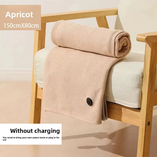 Cross-Border Explosion Washable USB Car Outdoor Camping Office Heating Blanket Warming Heating Blanket Shawl